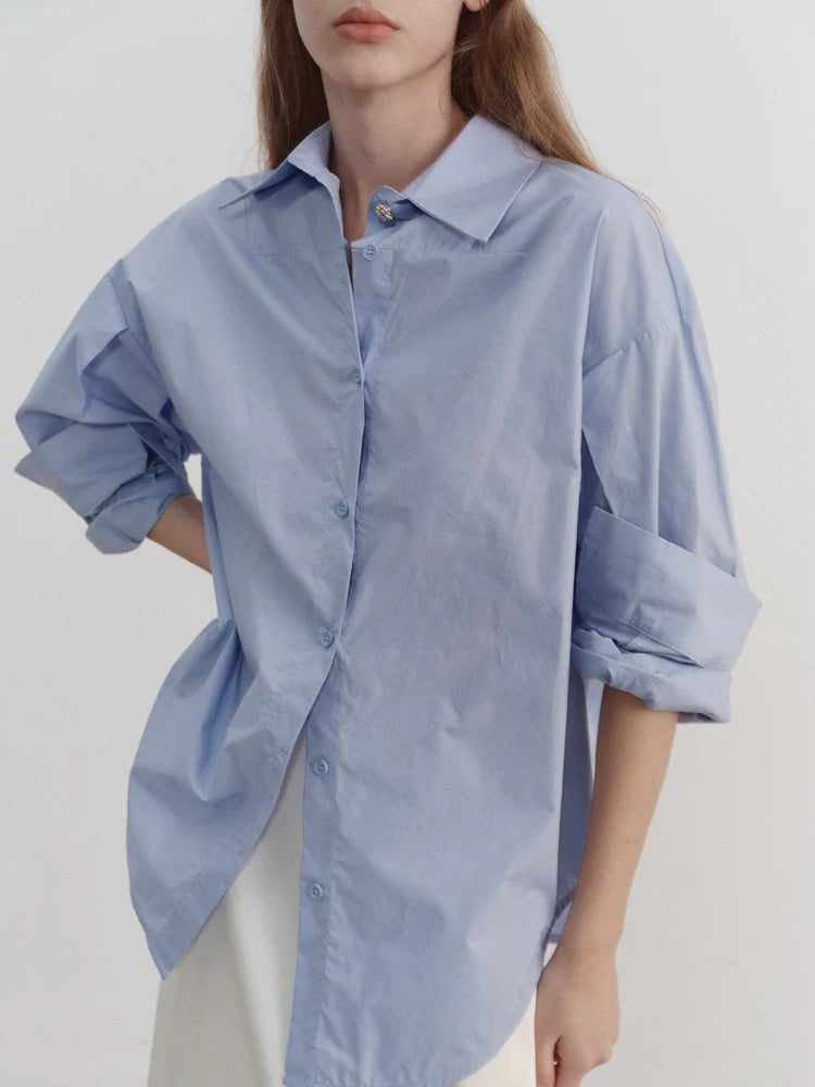 Camisa azul oversize