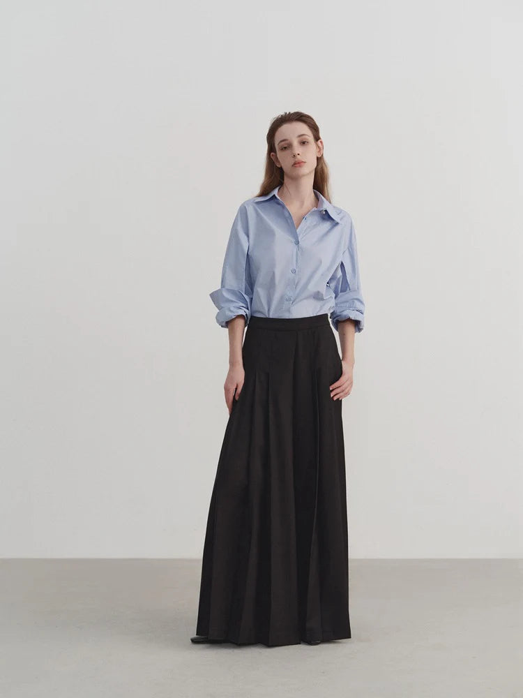 Camisa azul oversize