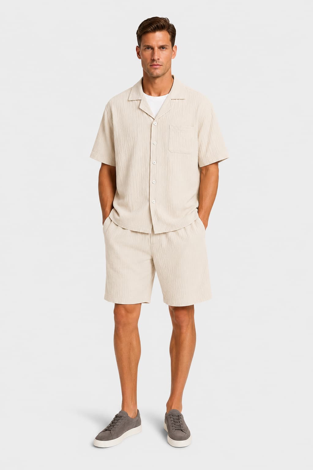 Conjunto Short Mälmo Beige