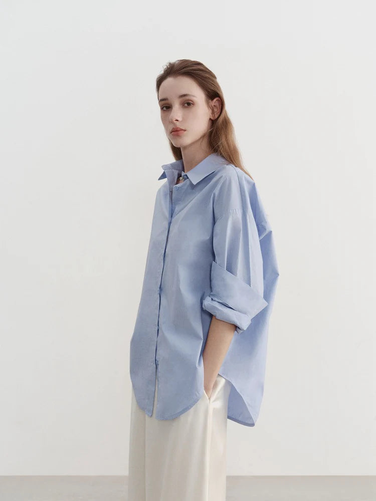 Camisa azul oversize