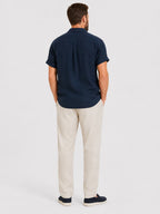 Pantalones Lino Beige