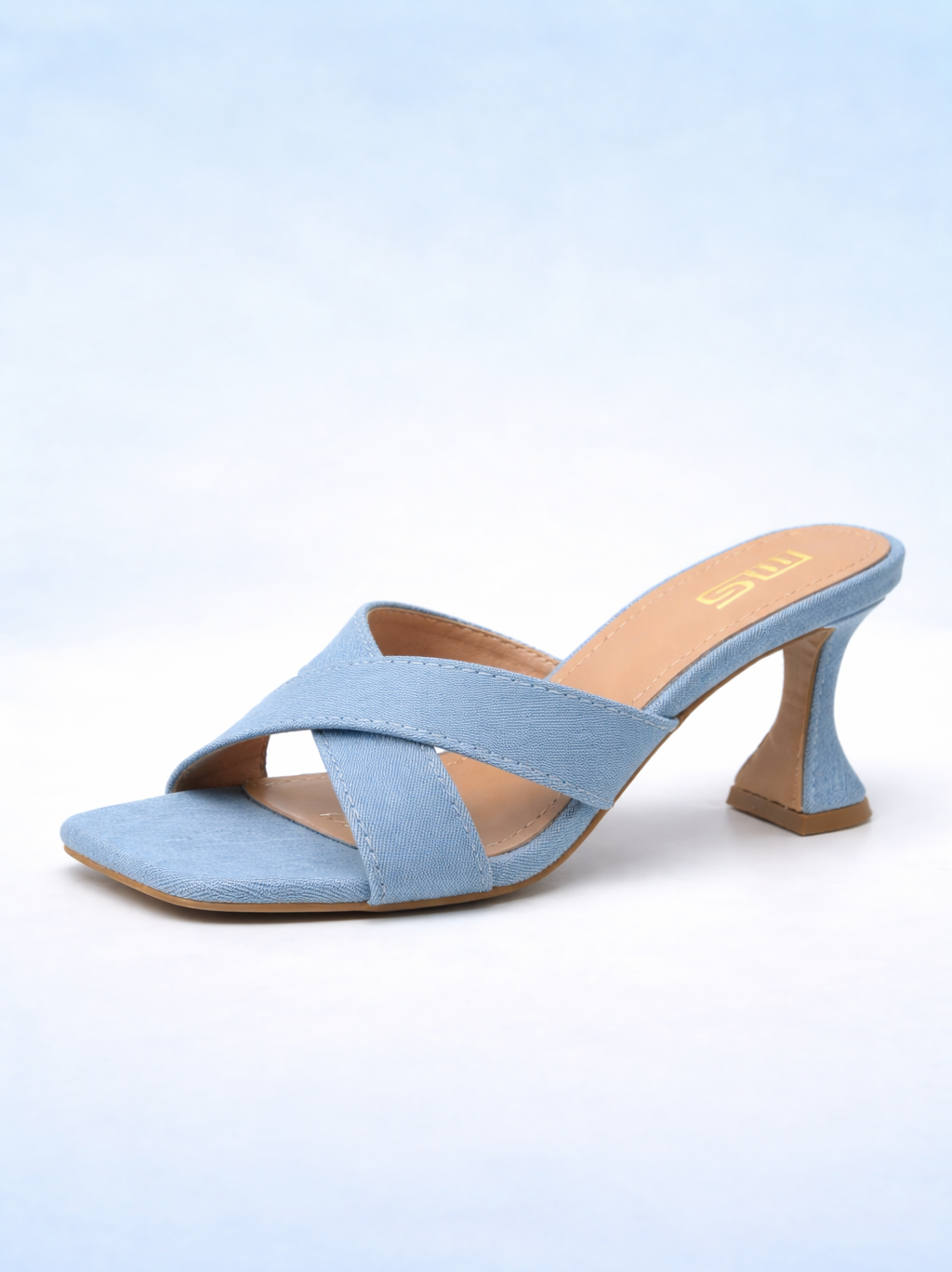 Sandalias de Tacón Alto de Mezclilla
