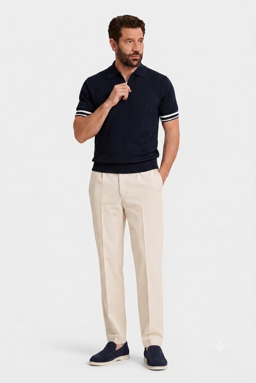 Polo Costa Classica - Azul Marino