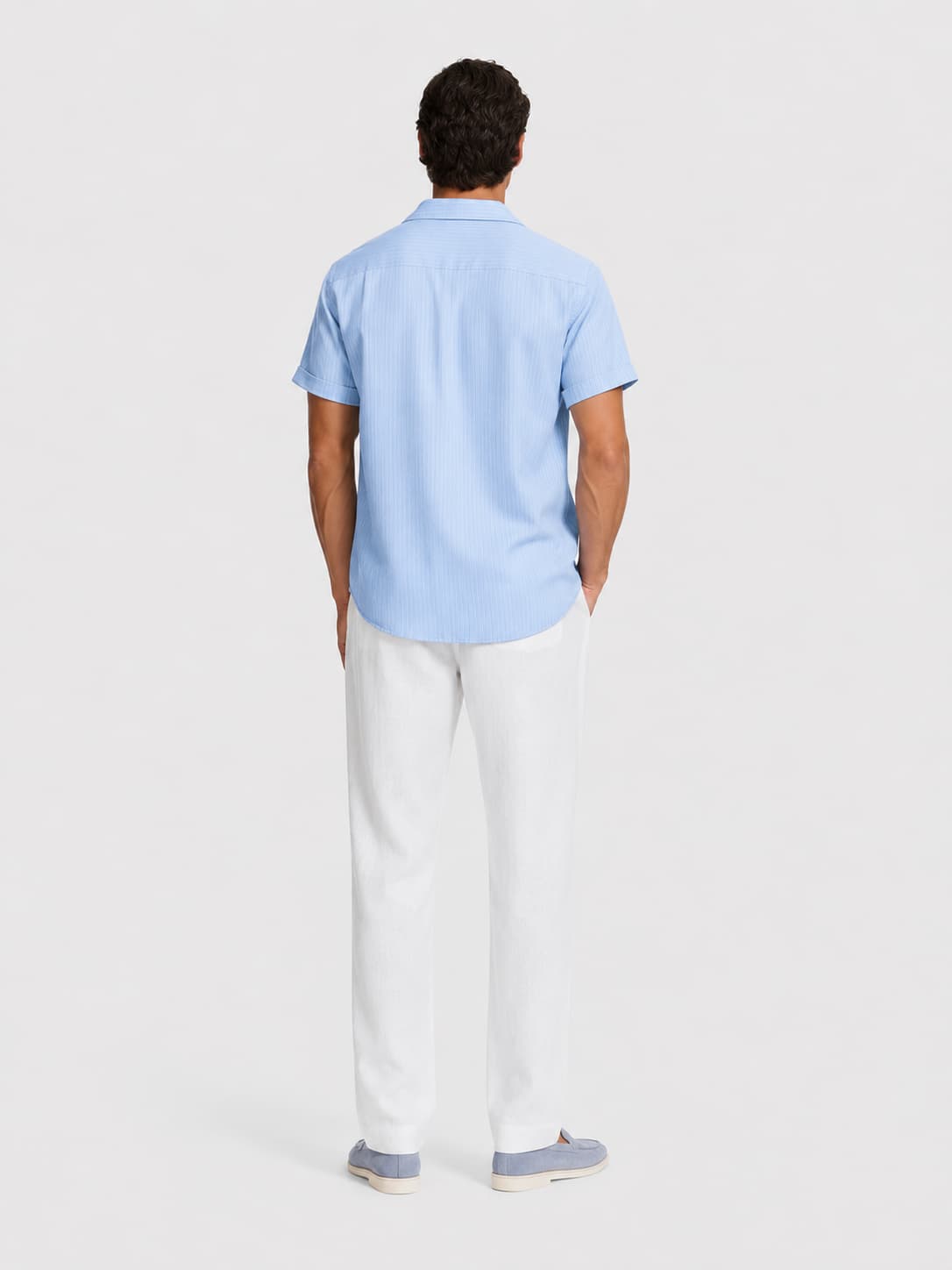 Pantalones Lino Blanco