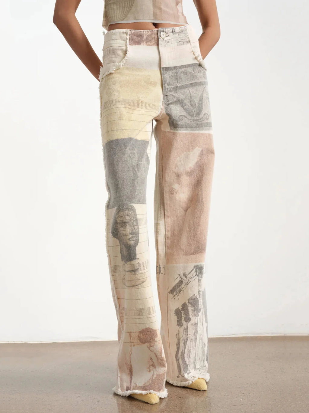 Pantalón esencia de corte ancho