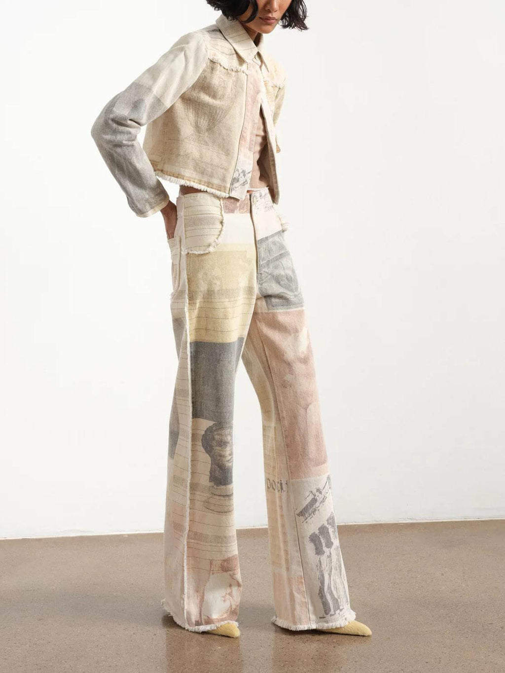 Pantalón esencia de corte ancho