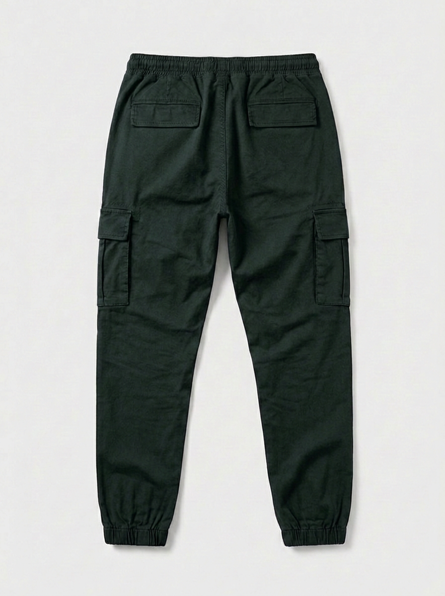 Pantalones estilo Joggers Verde Oscuro
