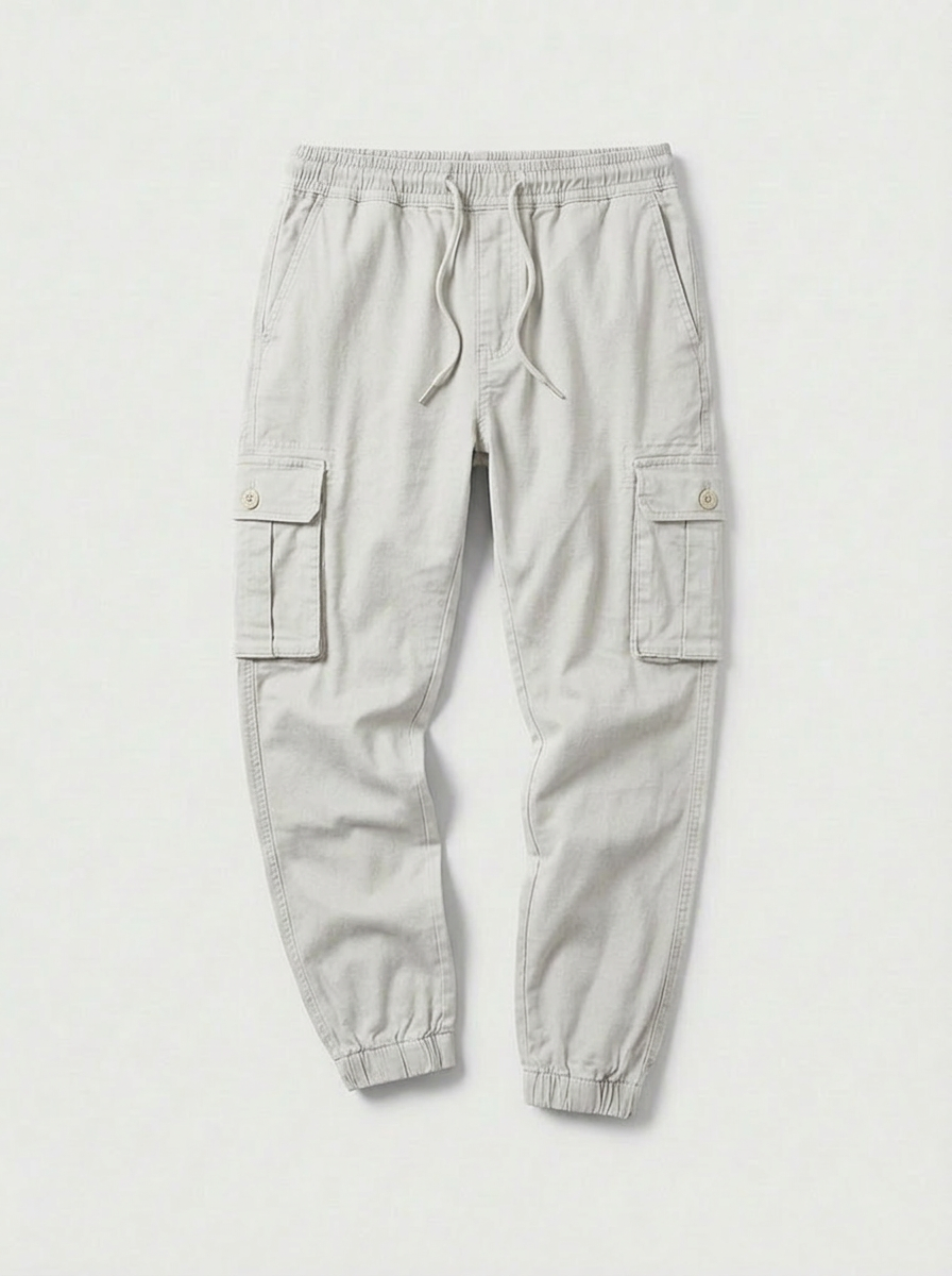 Pantalones estilo Joggers Blancos