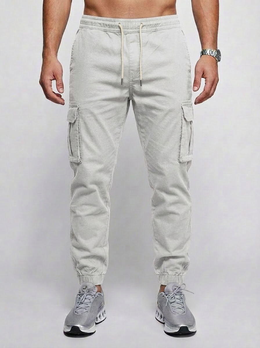 Pantalones estilo Joggers Blancos