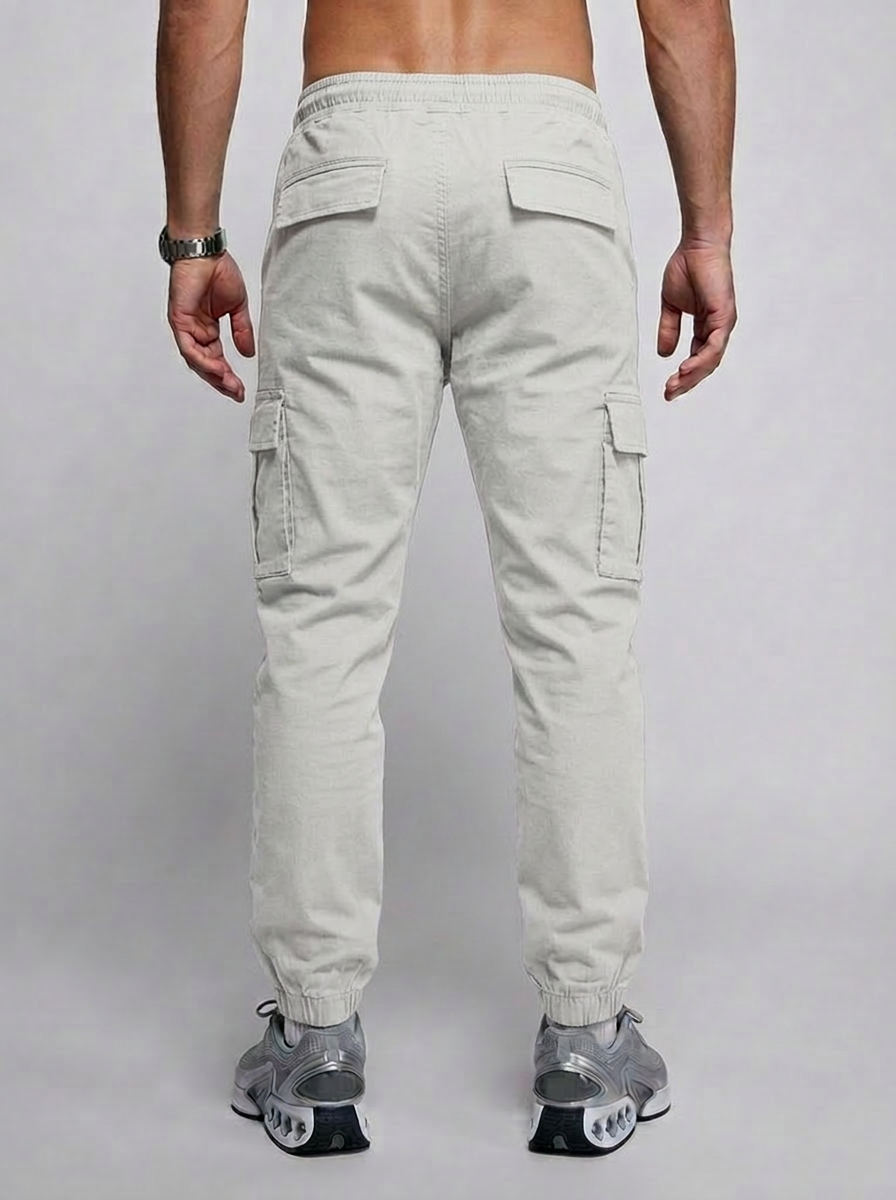 Pantalones estilo Joggers Blancos