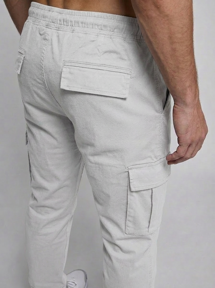 Pantalones estilo Joggers Blancos