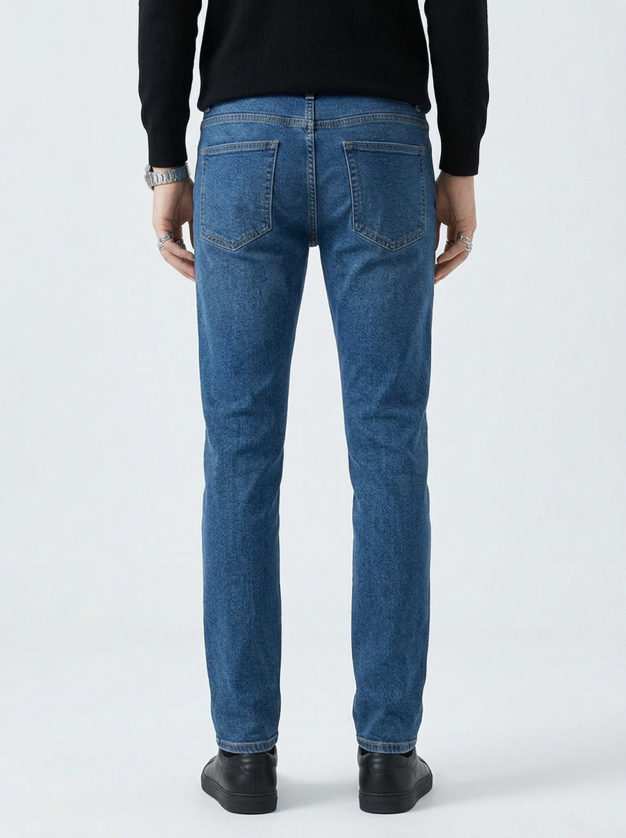 Vaqueros Azules Estilo Denim Primavera