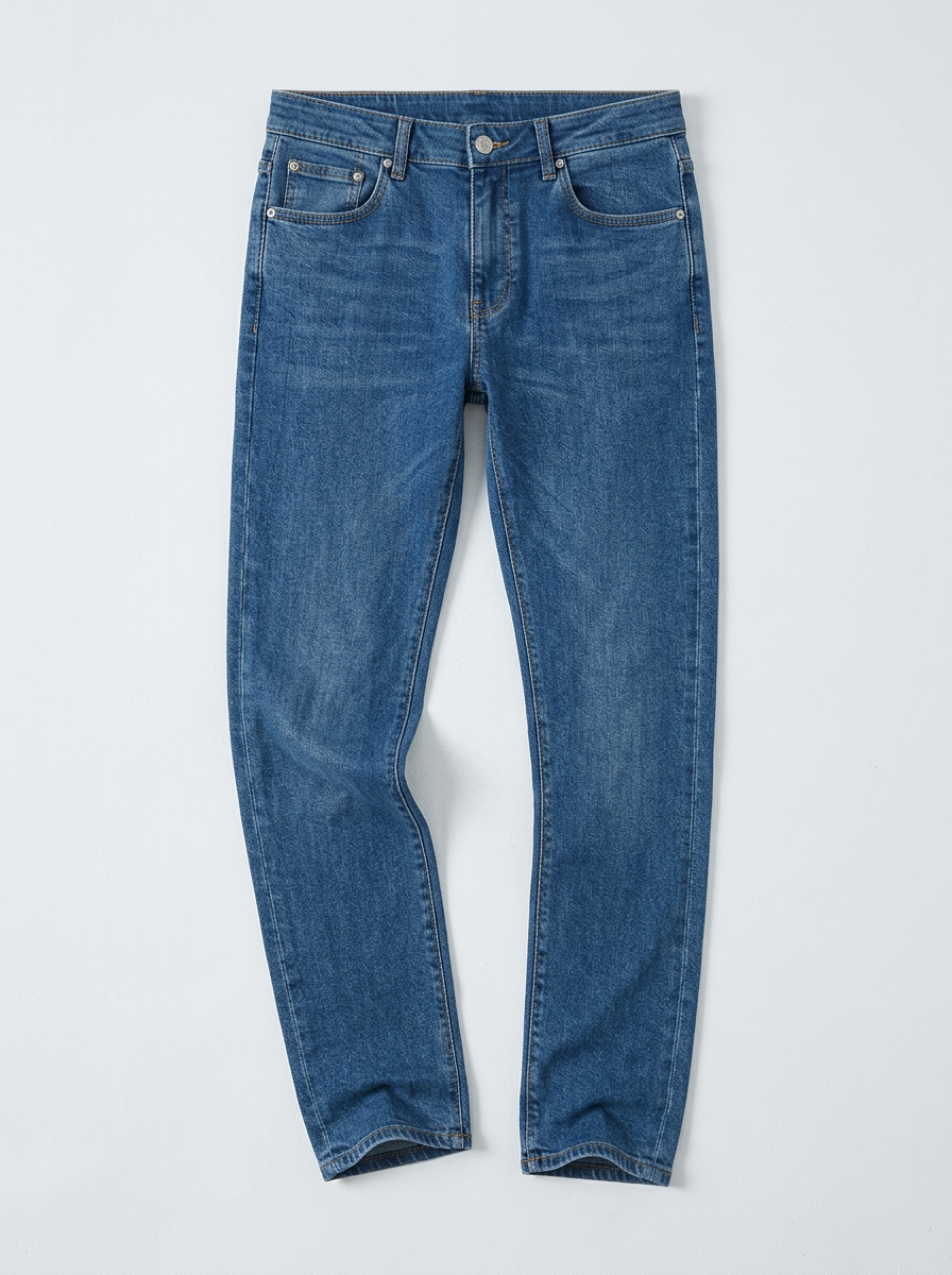 Vaqueros Azules Estilo Denim Primavera