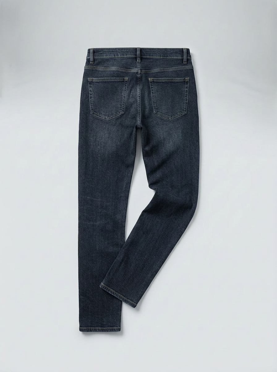 Vaqueros Azul Oscuro Estilo Denim Primavera
