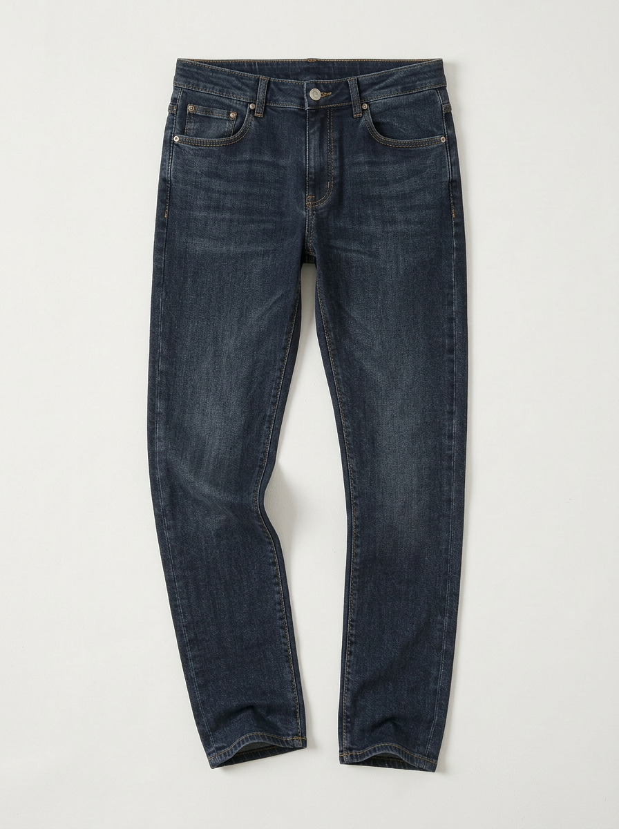 Vaqueros Azul Oscuro Estilo Denim Primavera