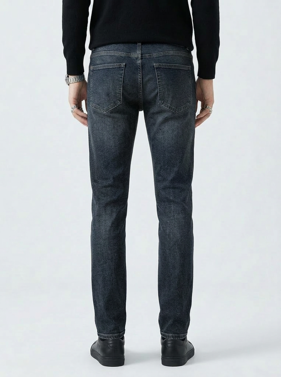 Vaqueros Azul Oscuro Estilo Denim Primavera
