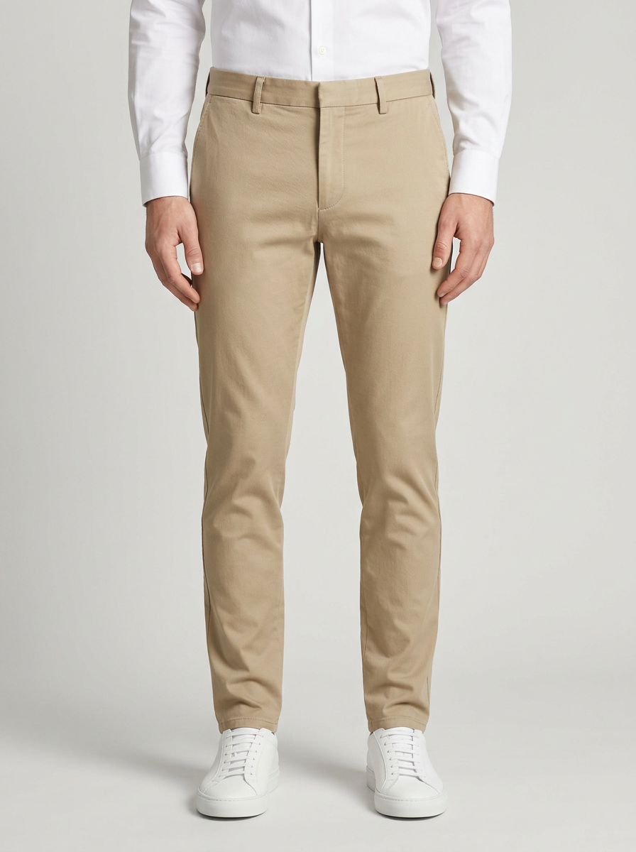 Pantalones Chinos Slim Fit Beige