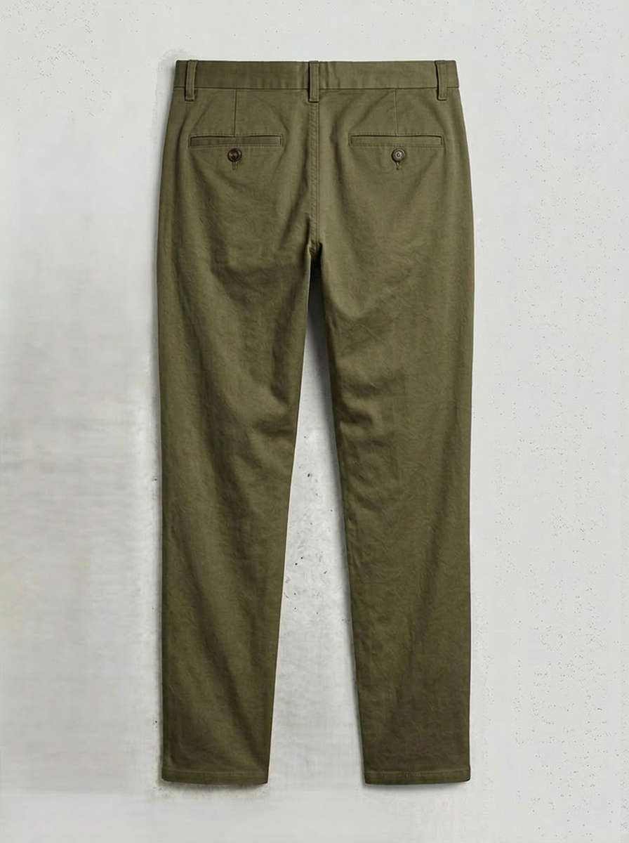 Pantalones Chinos Slim Fit Verde Caqui
