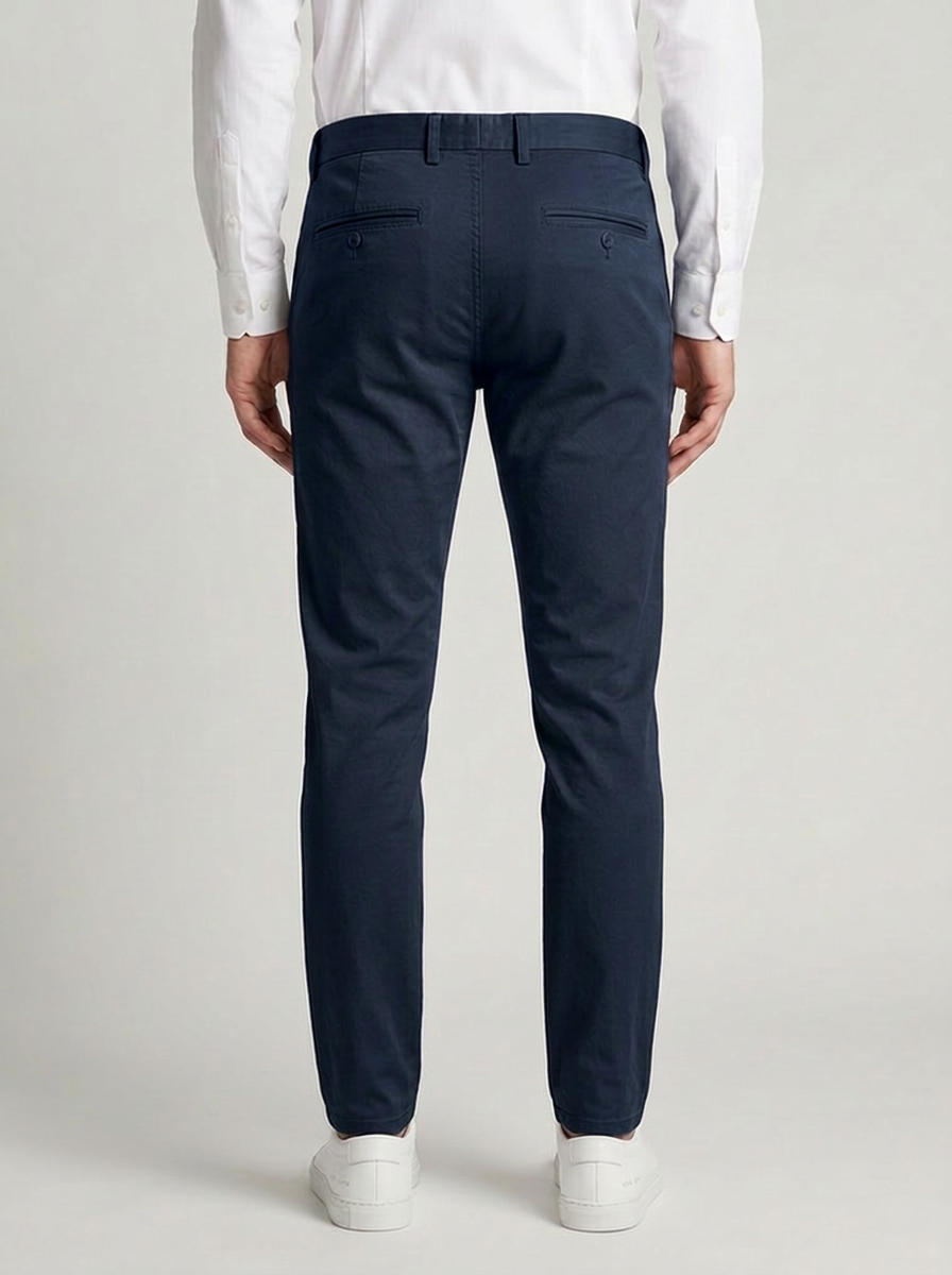 Pantalones Chinos Slim Fit Azul Marino