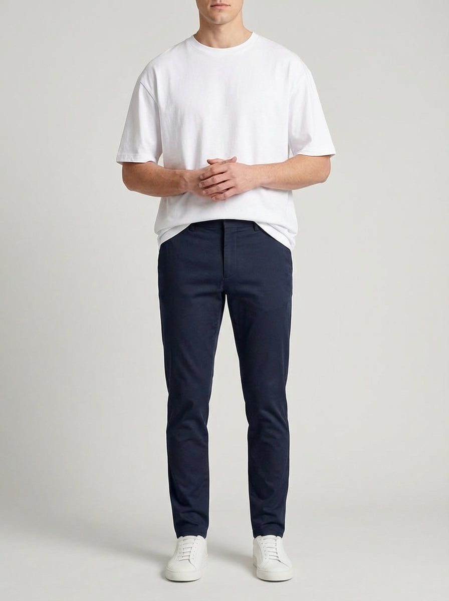Pantalones Chinos Slim Fit Azul Marino