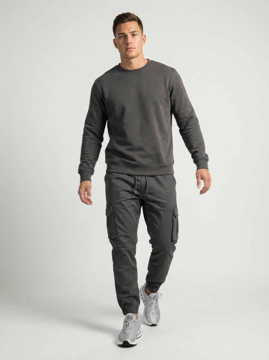 Pantalones Estilo Joggers Gris