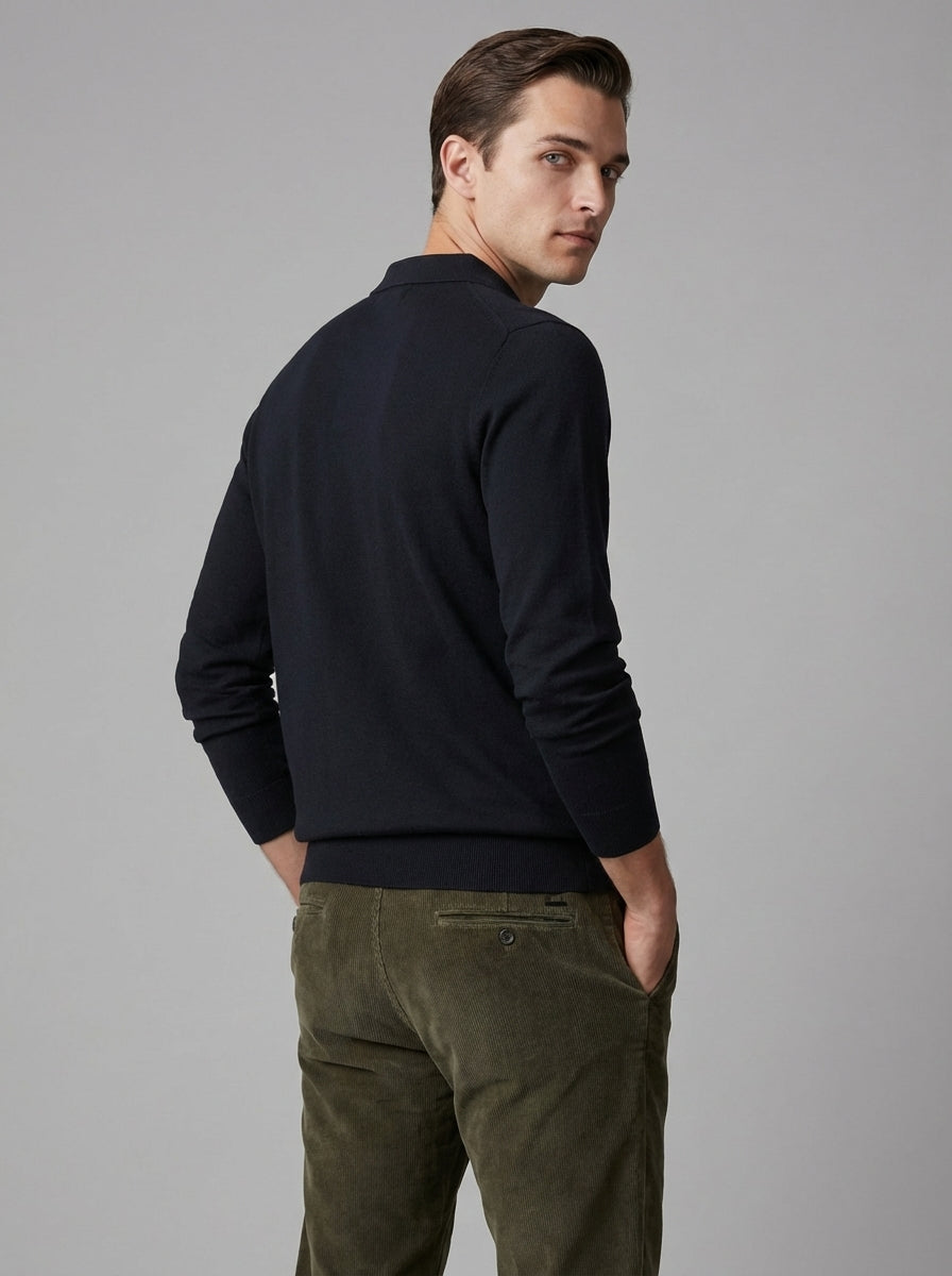 Pantalon de pana con recto clásico