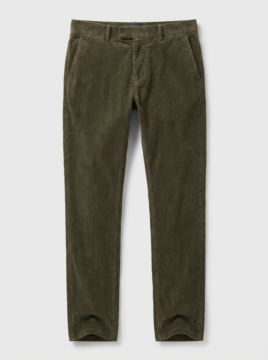 Pantalon de pana con recto clásico