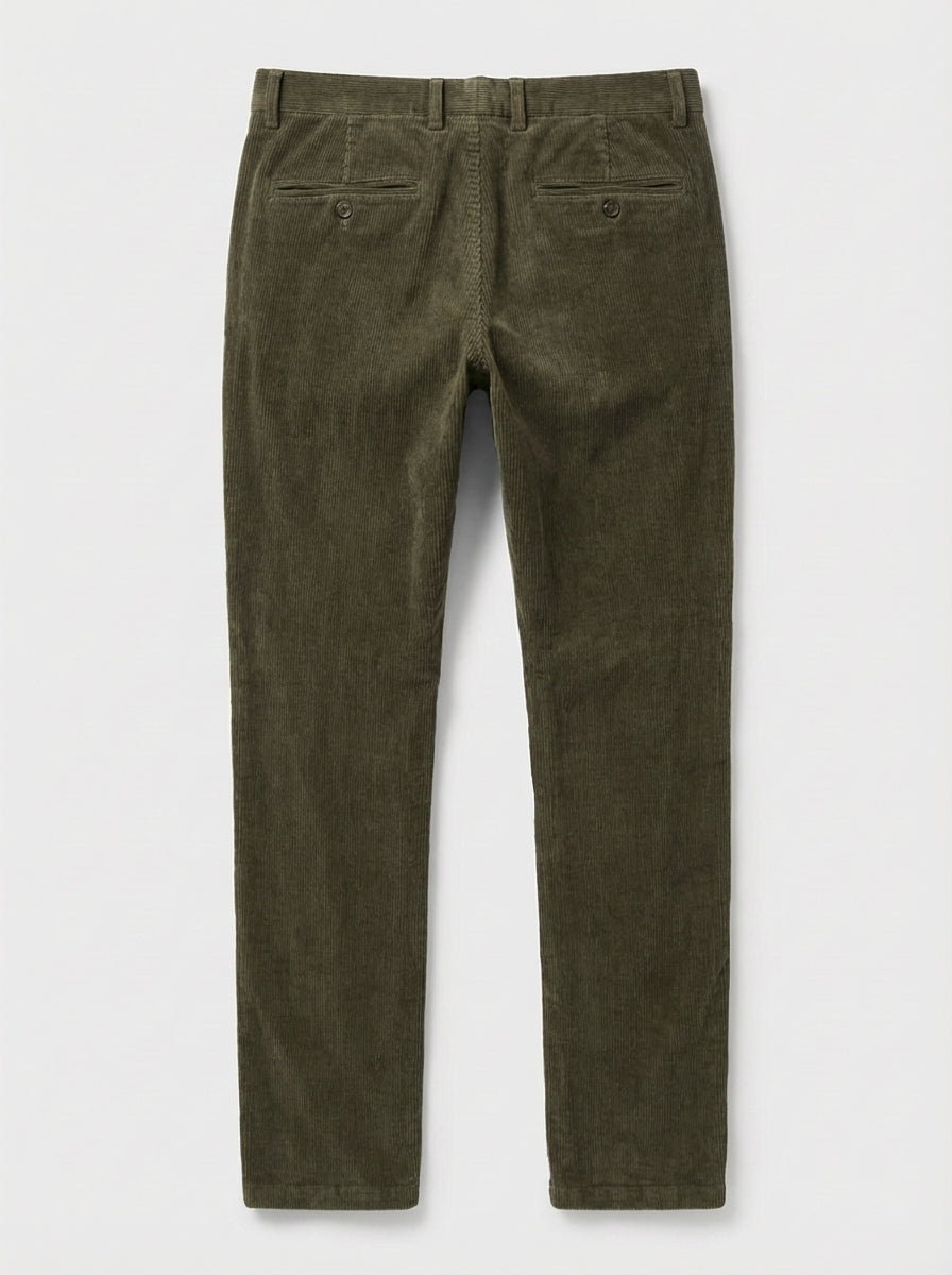 Pantalon de pana con recto clásico