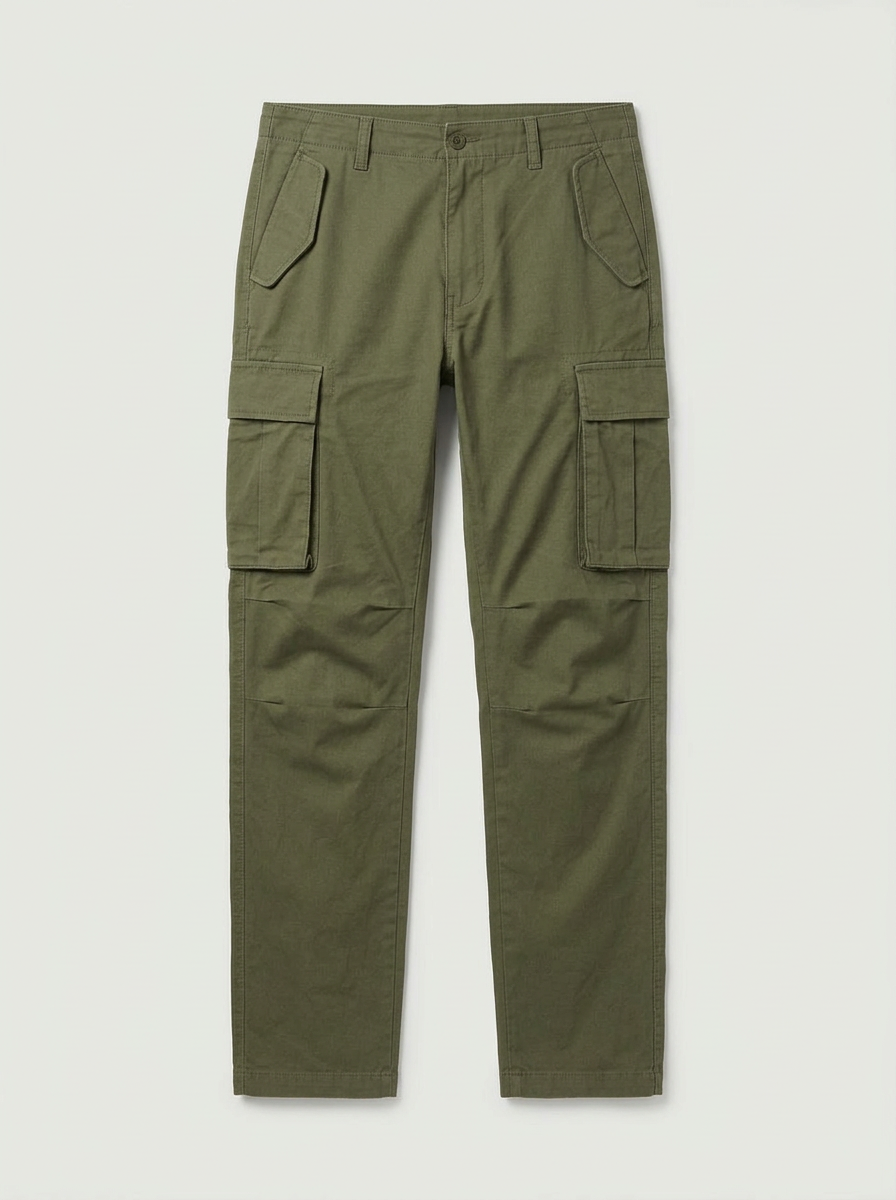 Pantalones Cargo Multibolsillo 100% Algodón
