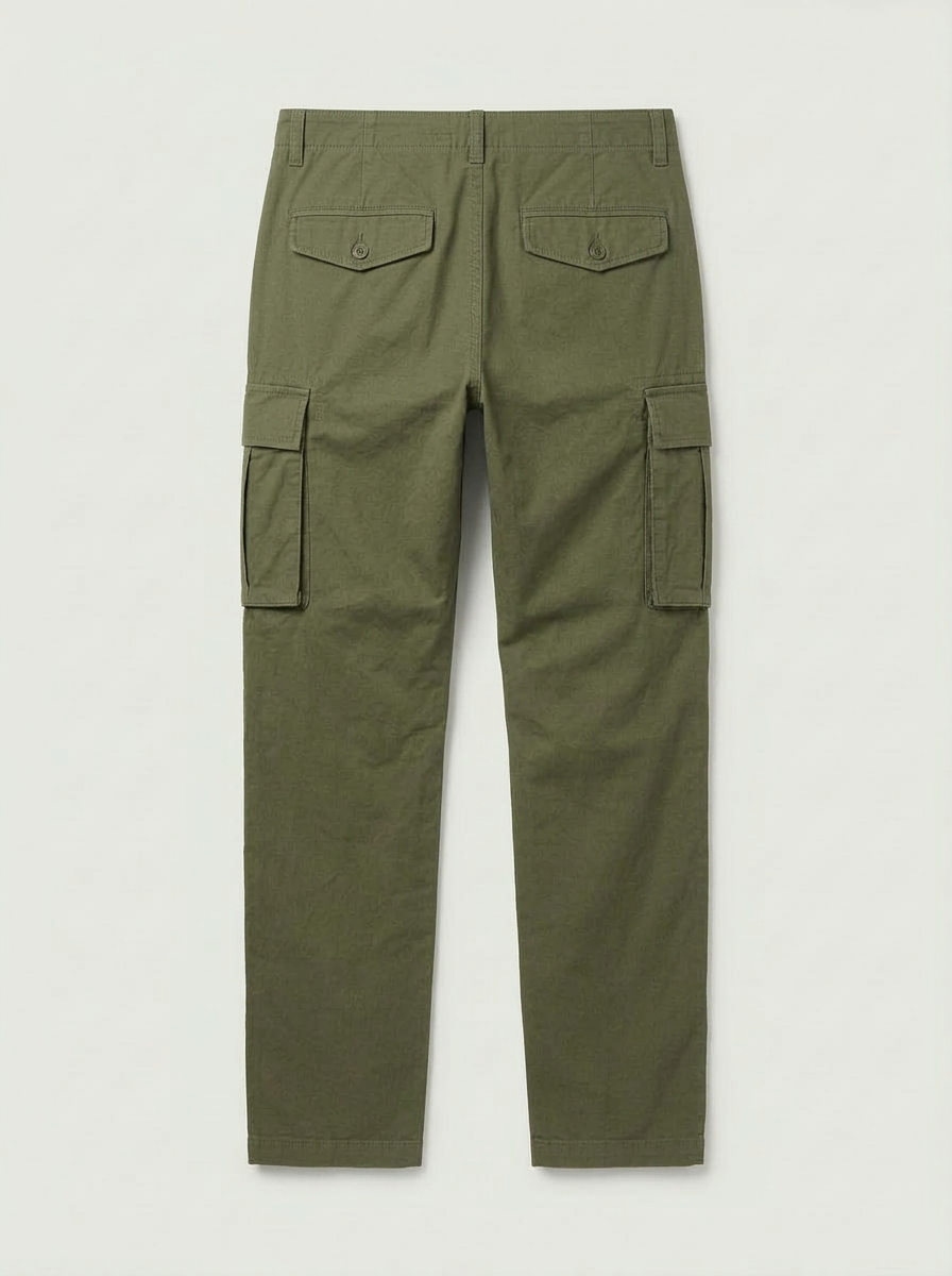 Pantalones Cargo Multibolsillo 100% Algodón