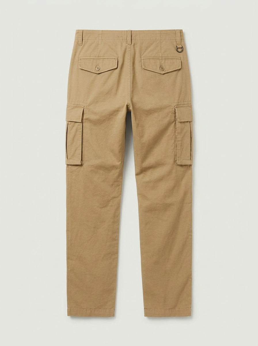 Pantalones Cargo Multibolsillo 100% Algodón
