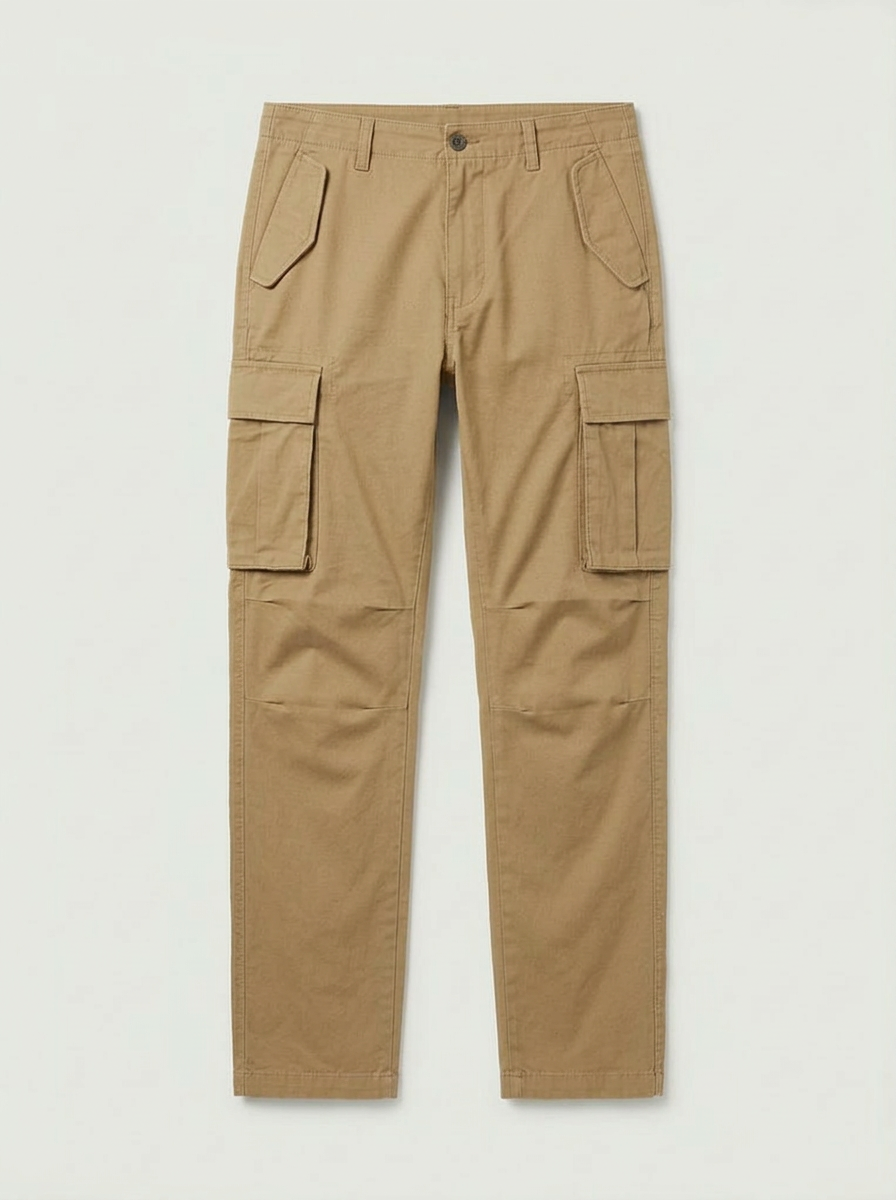 Pantalones Cargo Multibolsillo 100% Algodón
