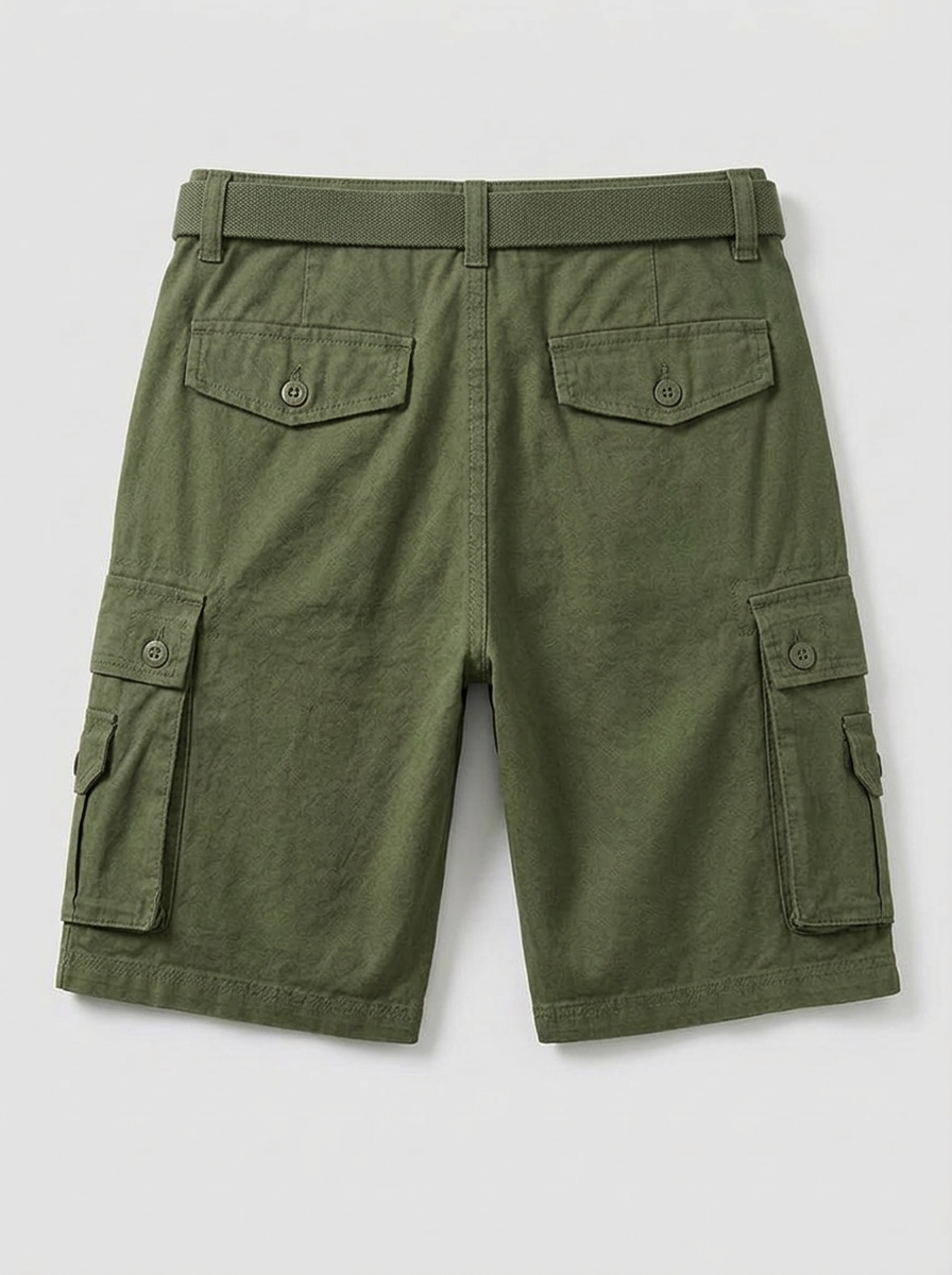Pantalones Cortos Cargo Verde Oliva
