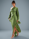 Vestido asimétrico verde