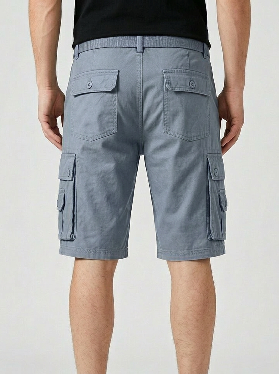 Pantalones Cortos Cargo Azul Arcilla