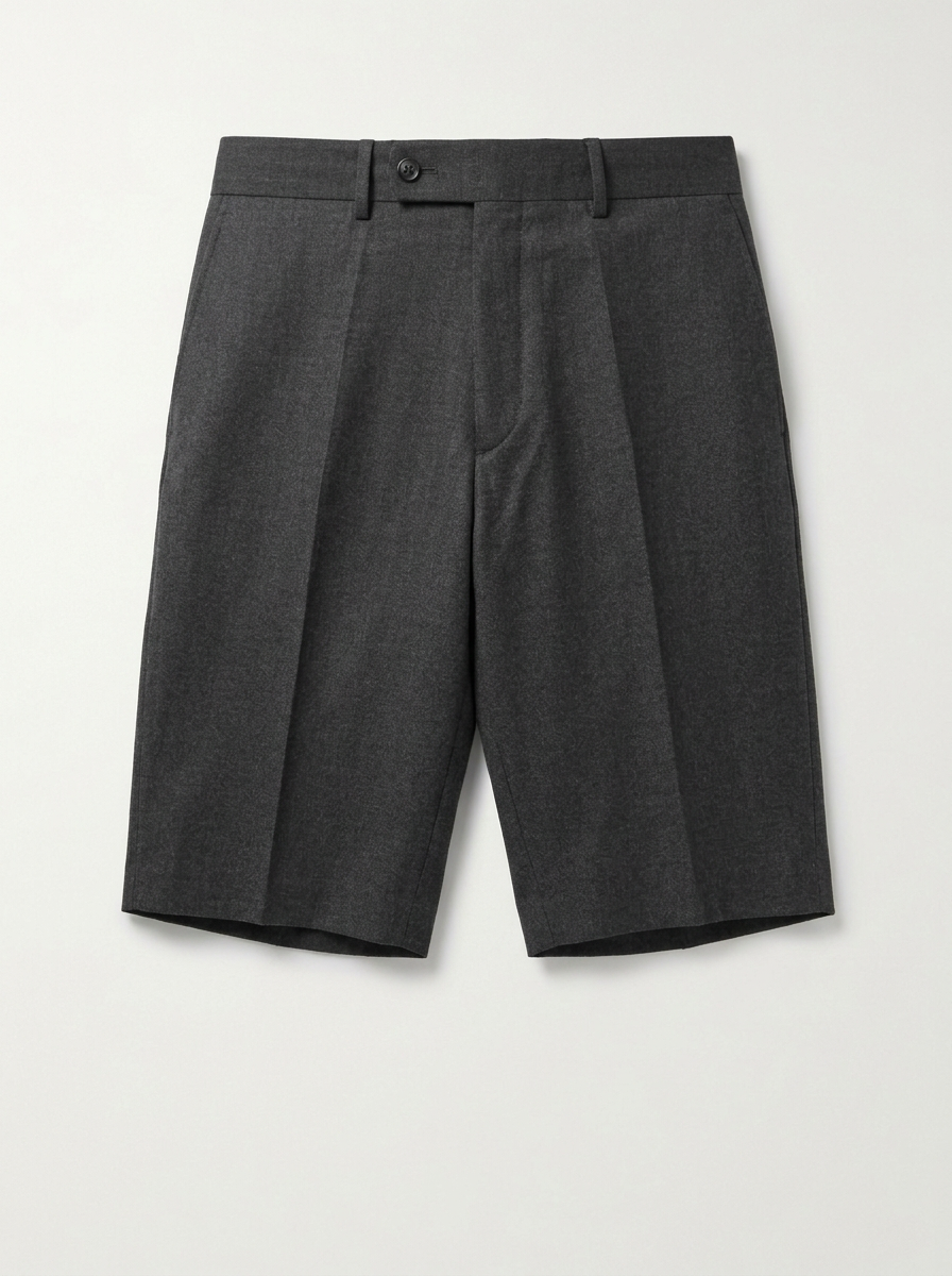 Bermudas de Vestir Gris Antracita