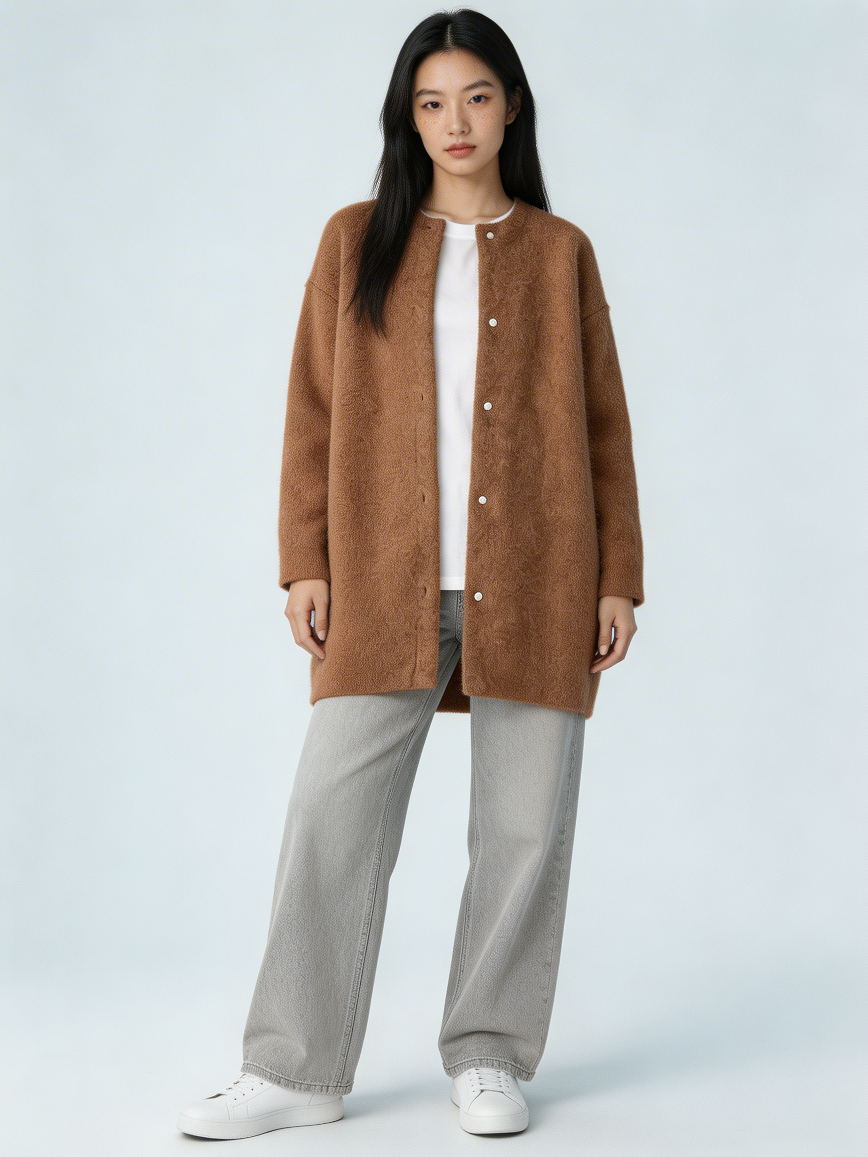 Cárdigan de punto oversize