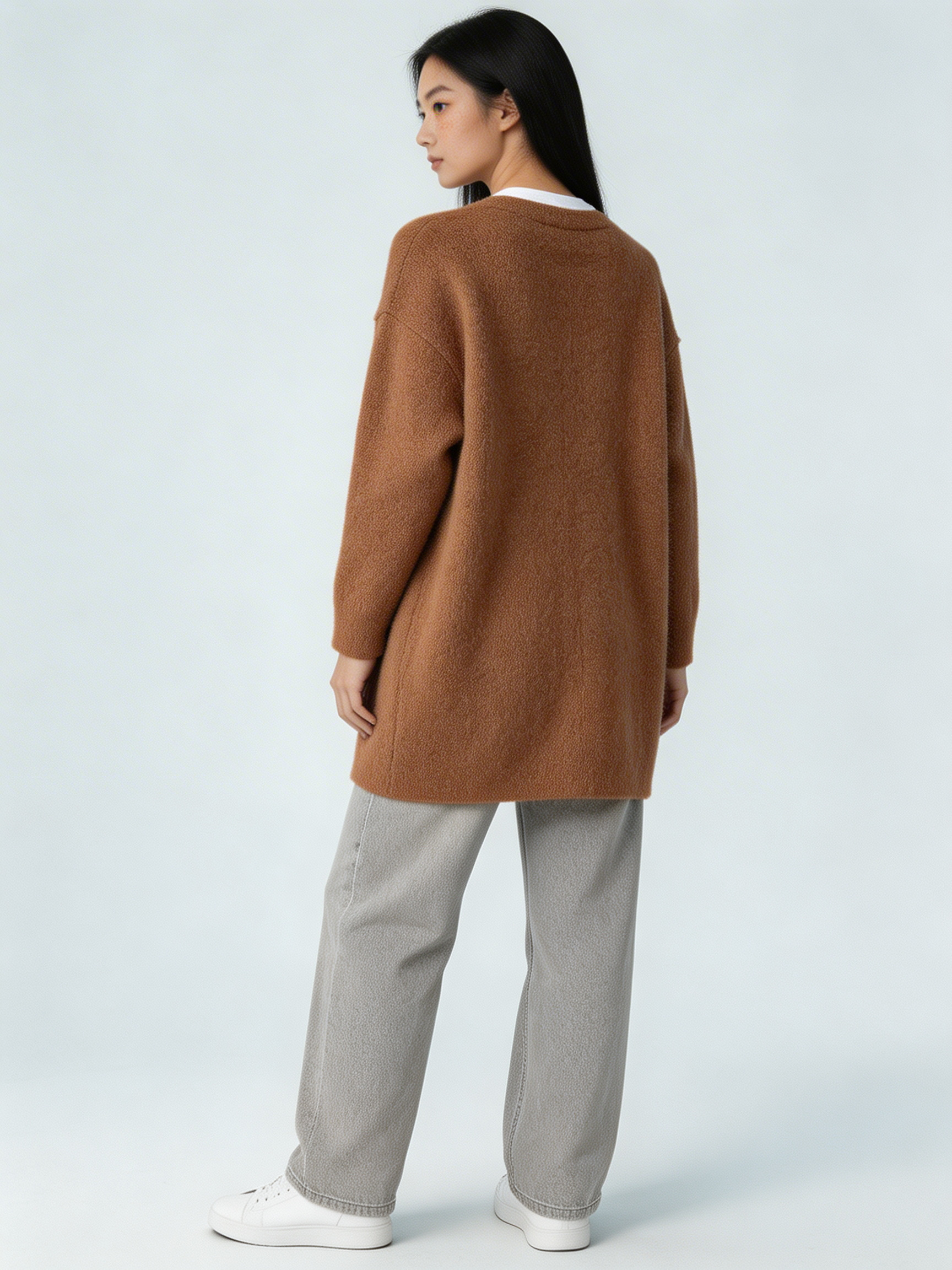 Cárdigan de punto oversize