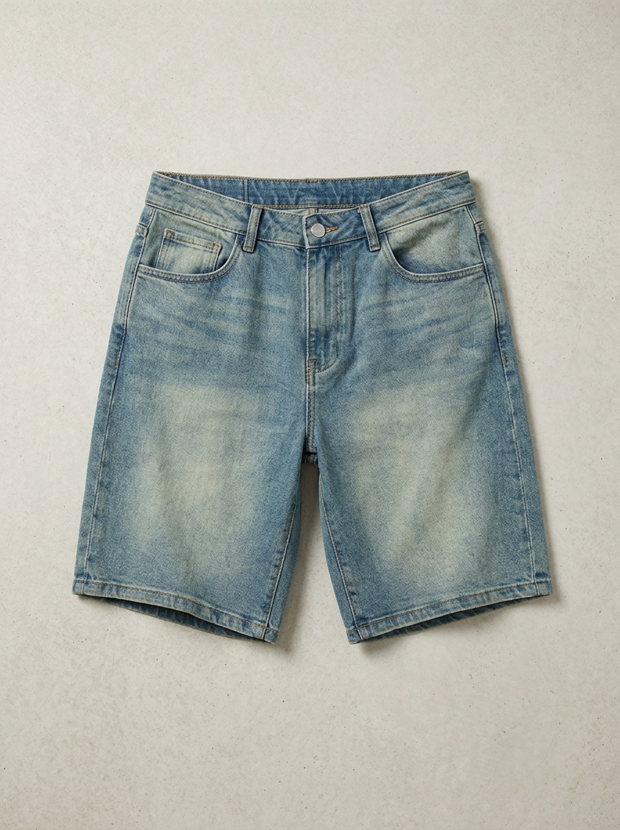 Short de Mezclilla Relaxed Fit