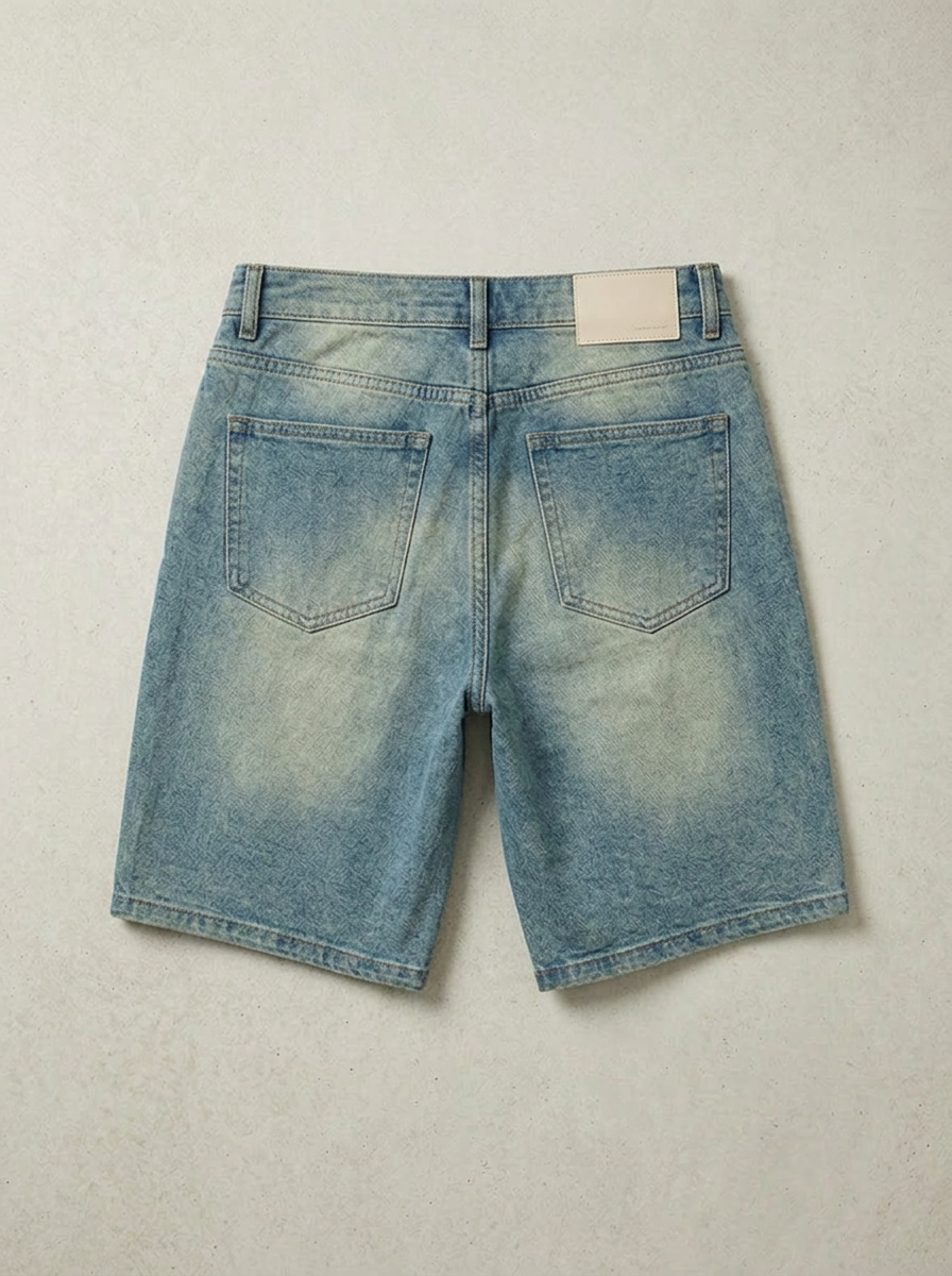 Short de Mezclilla Relaxed Fit