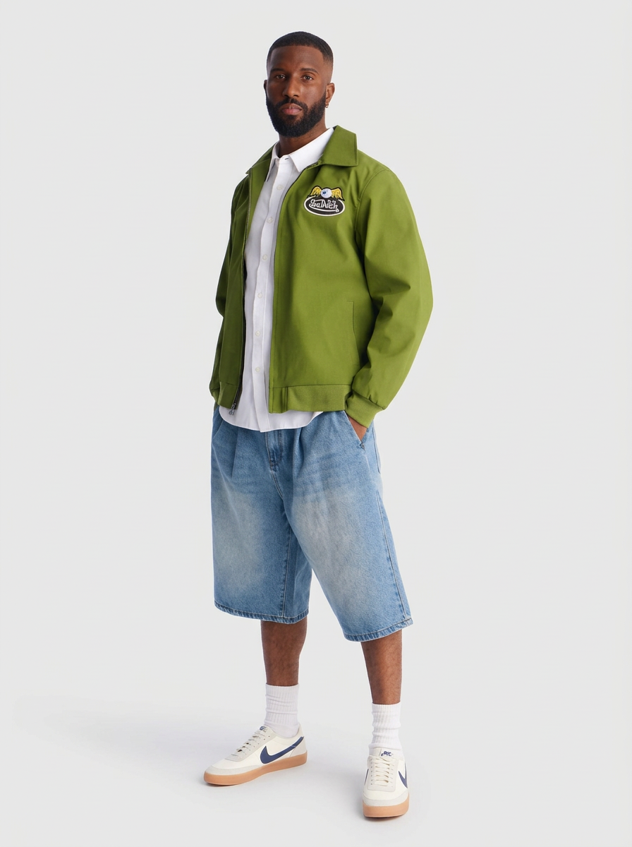 Short De Mezclilla Baggy - Azul Deslavado