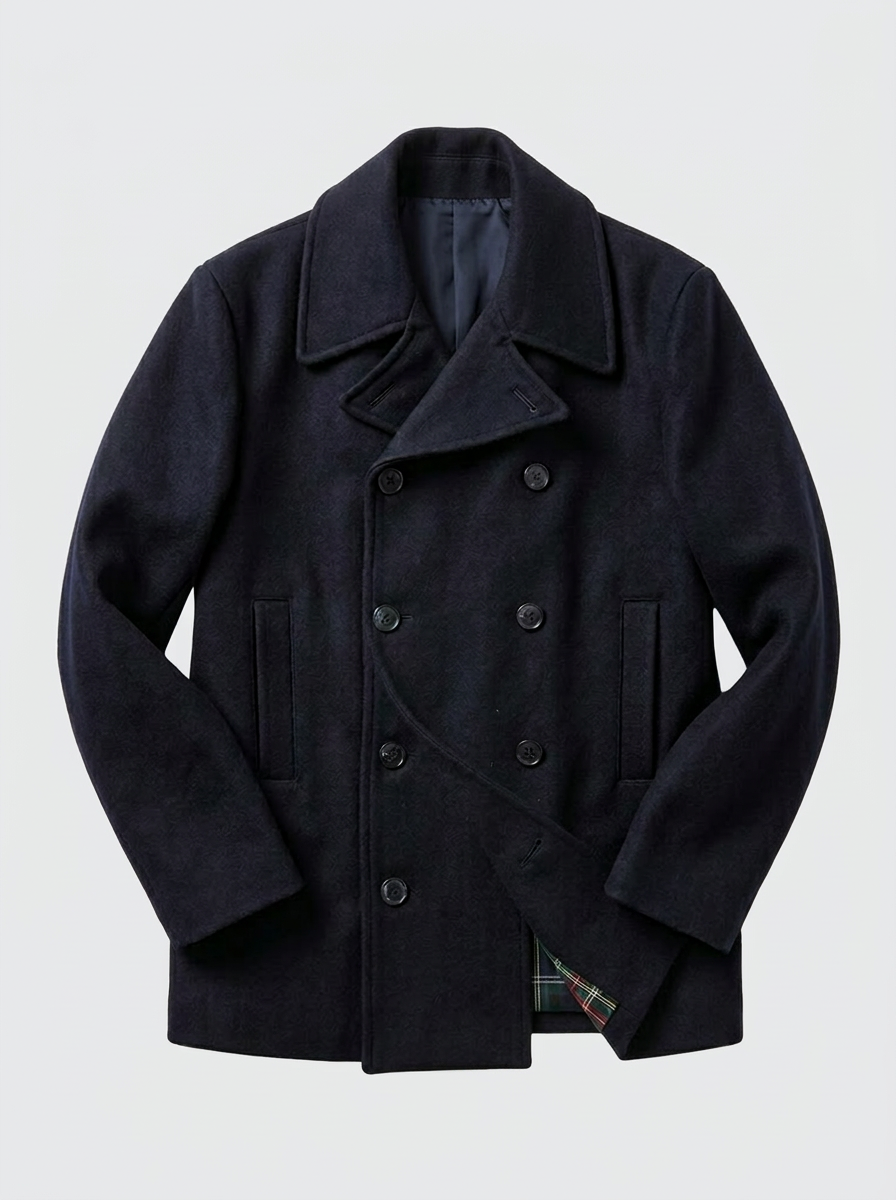 Chaqueta Marinera de Lana Azul Marino