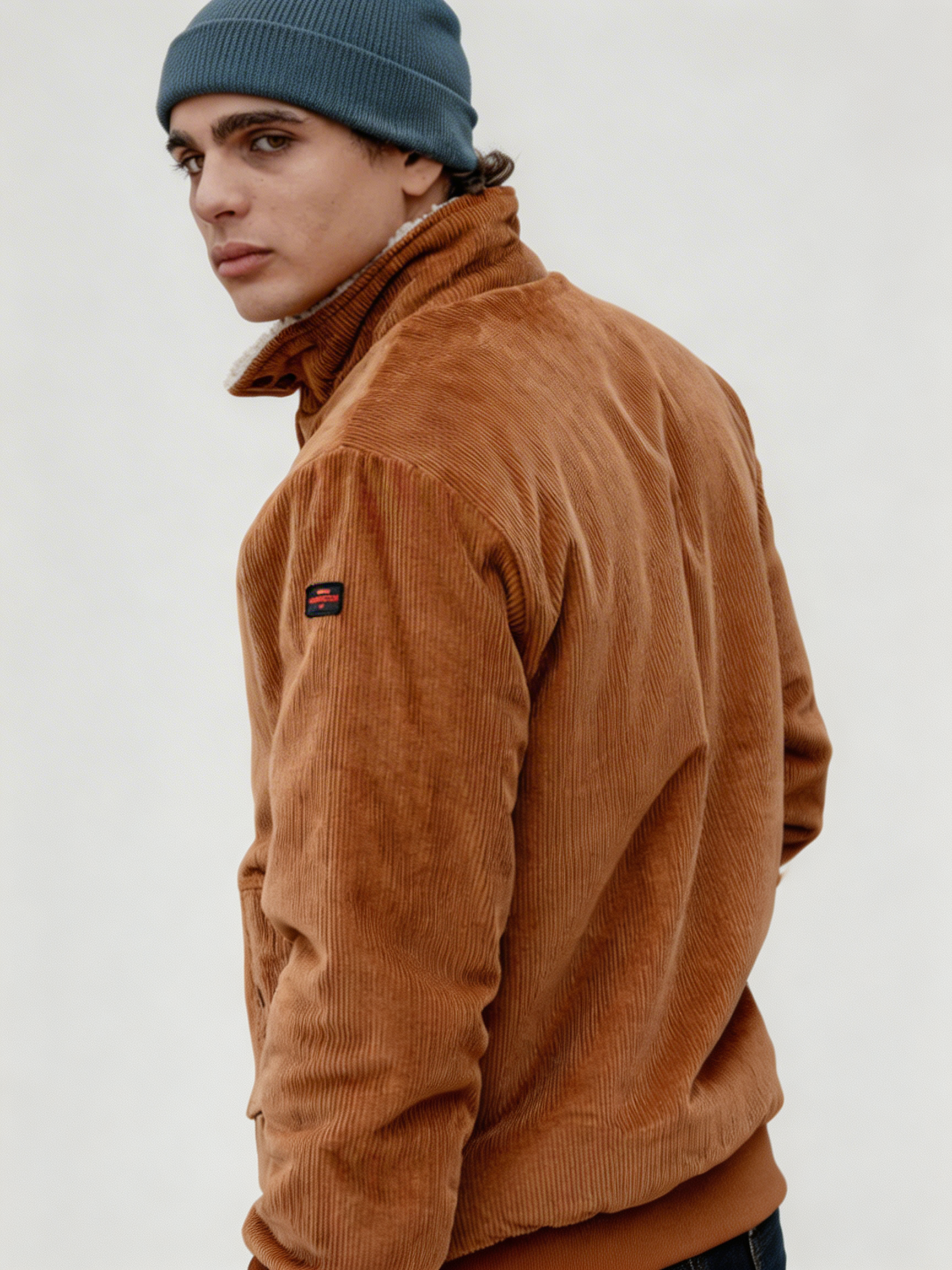 Chaqueta de Pana Color Caramelo