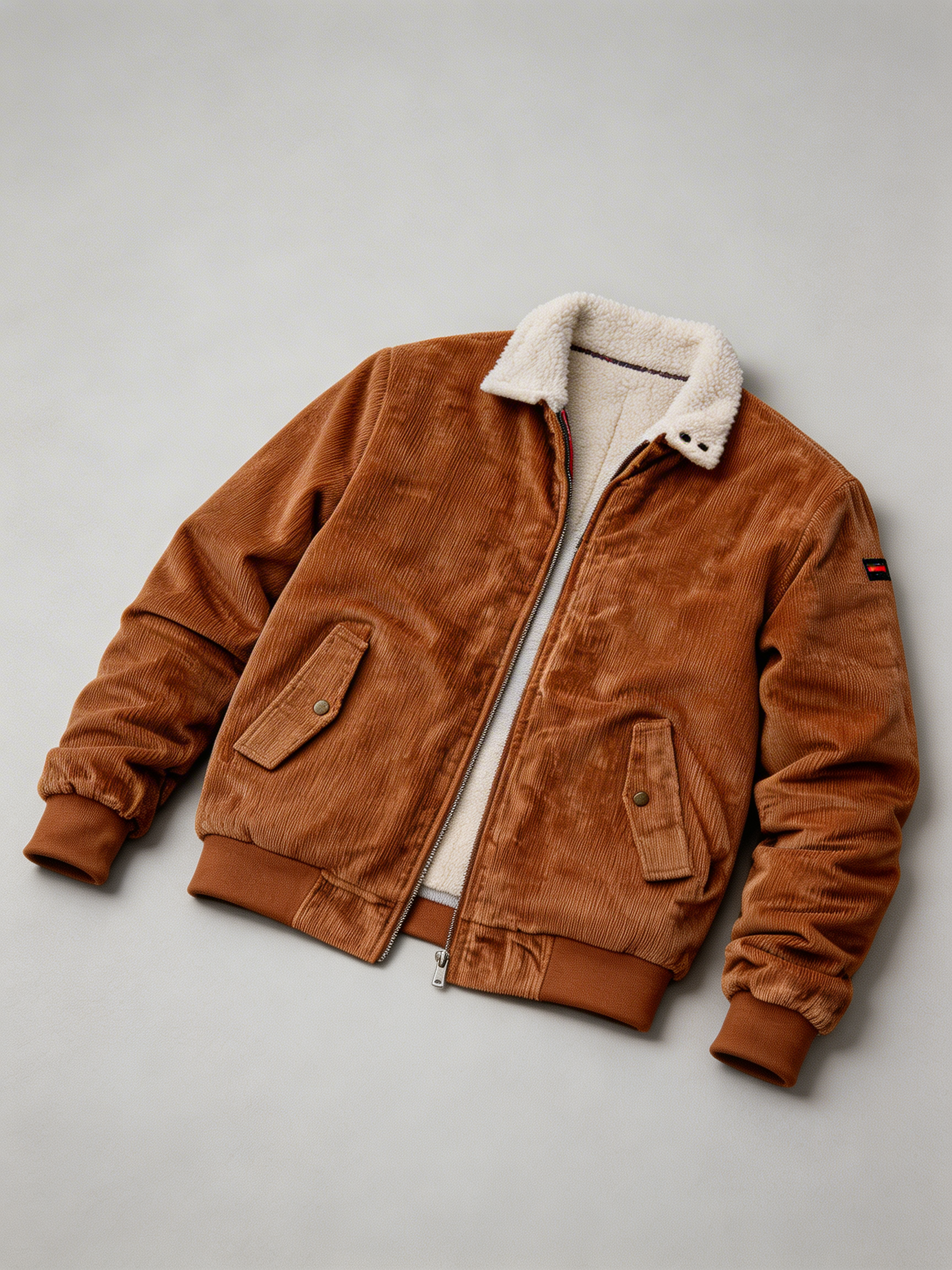 Chaqueta de Pana Color Caramelo