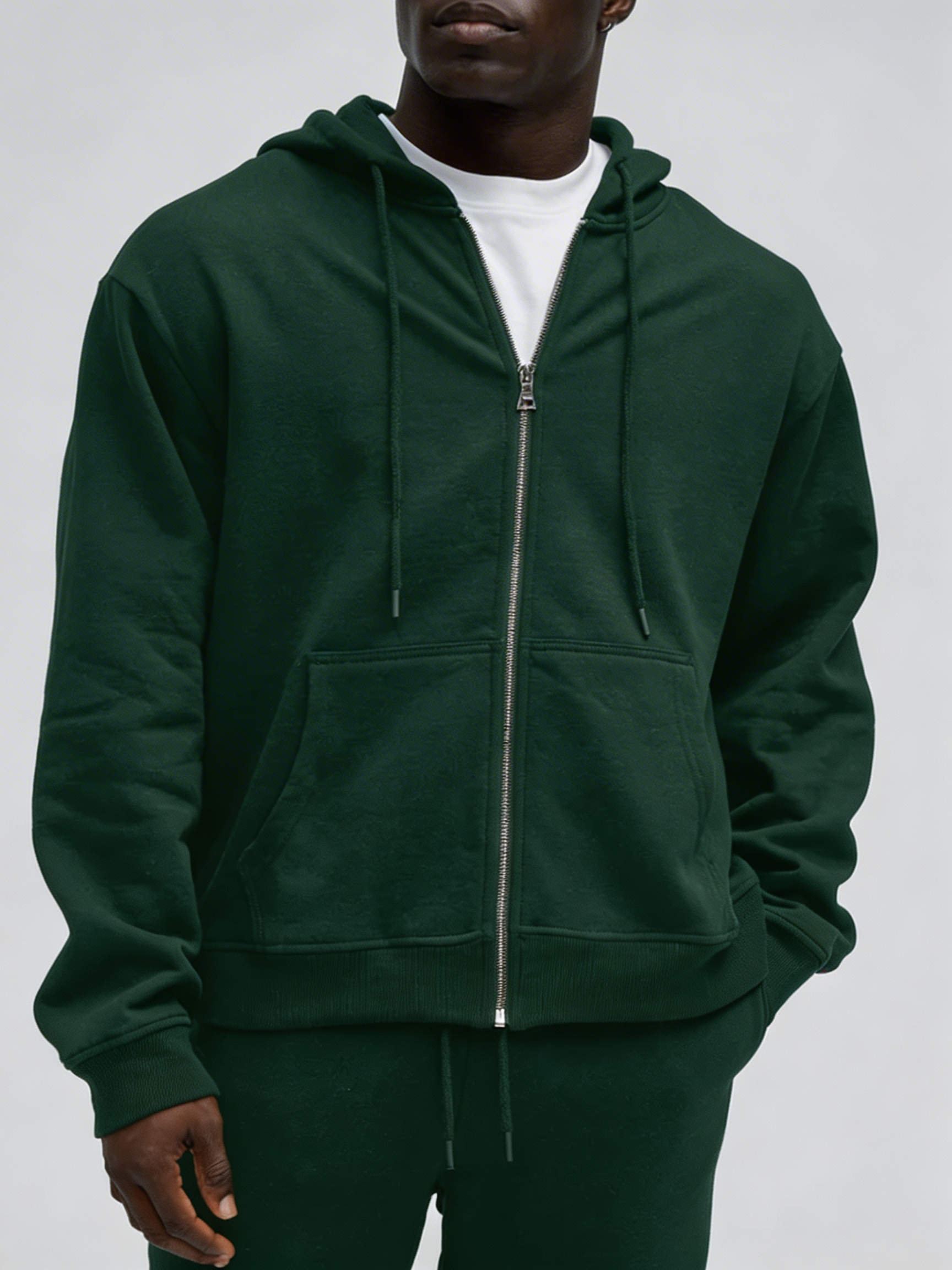 Sudadera Tyson con Cremallera Zip-Up - Verde