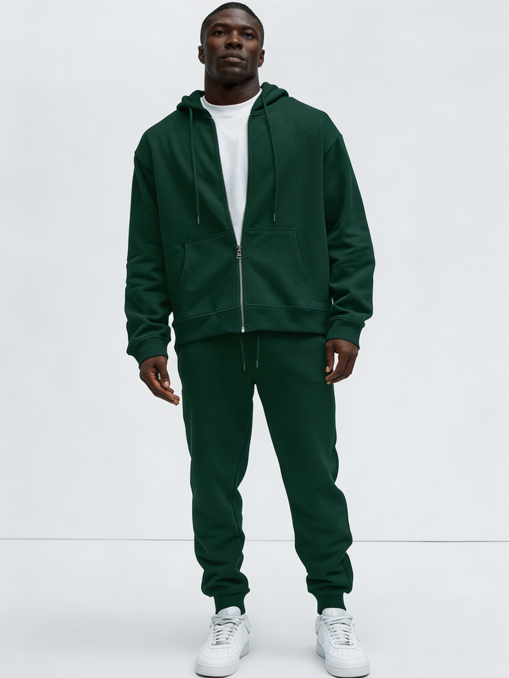Sudadera Tyson con Cremallera Zip-Up - Verde