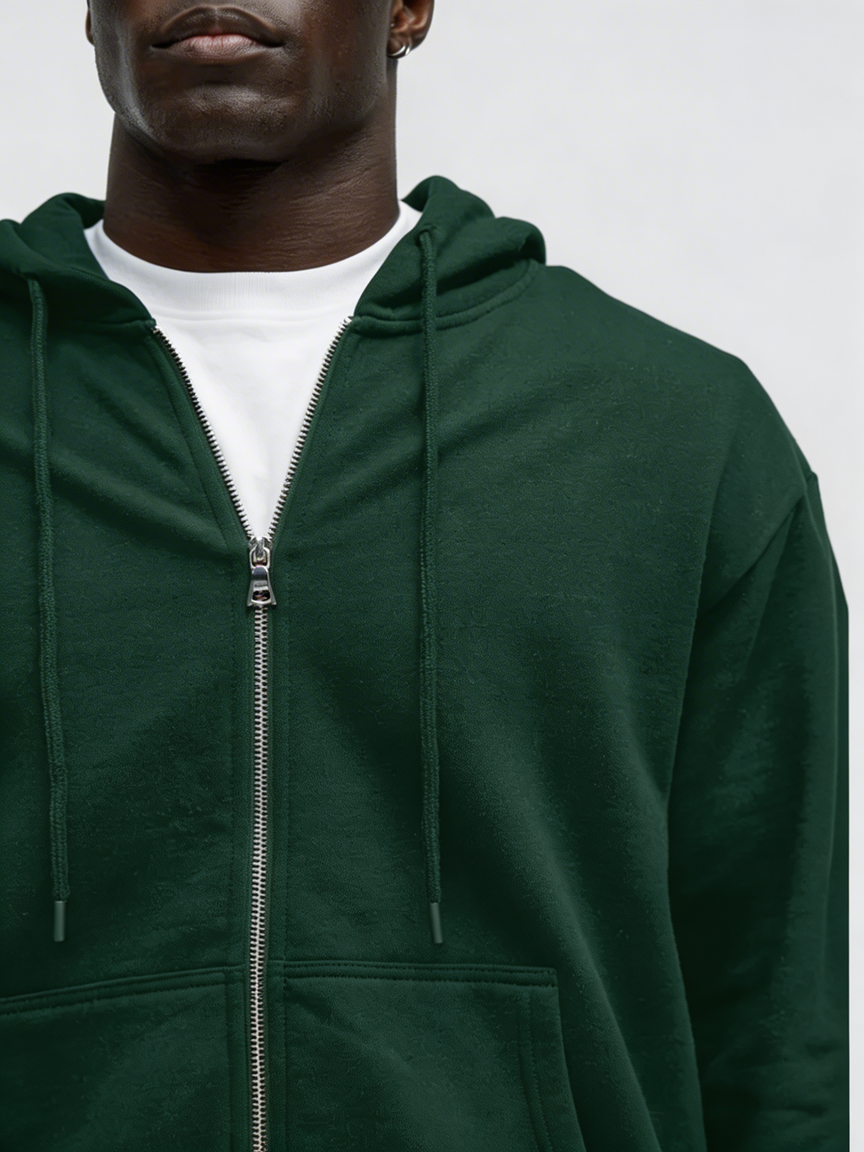 Sudadera Tyson con Cremallera Zip-Up - Verde