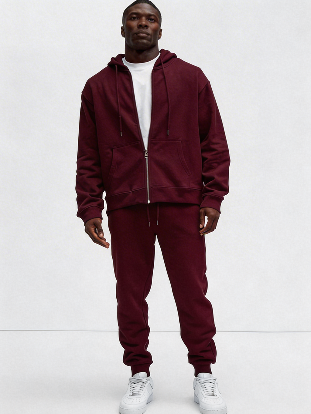 Sudadera Tyson con Cremallera Zip-up - Roja