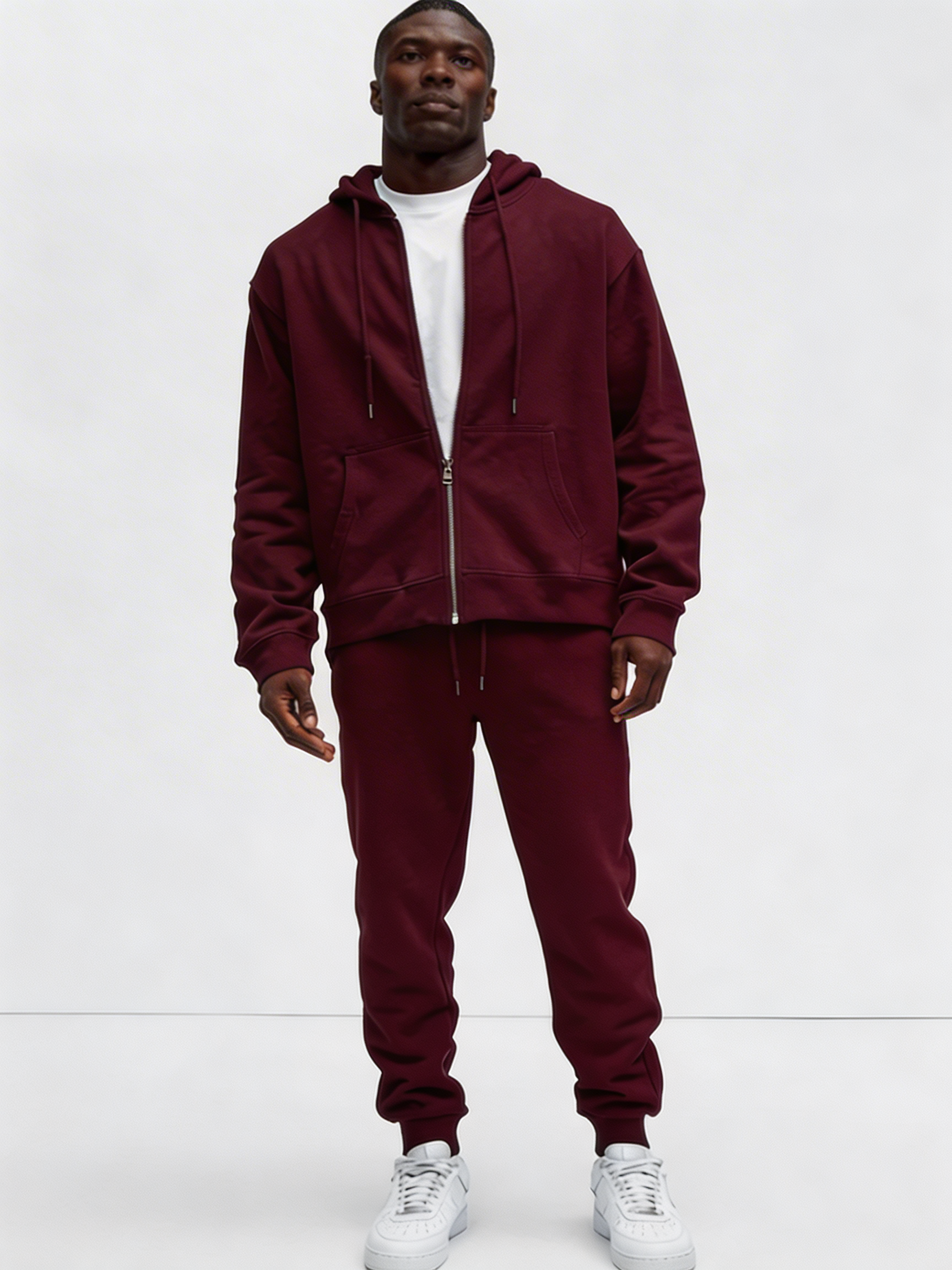 Sudadera Tyson con Cremallera Zip-up - Roja