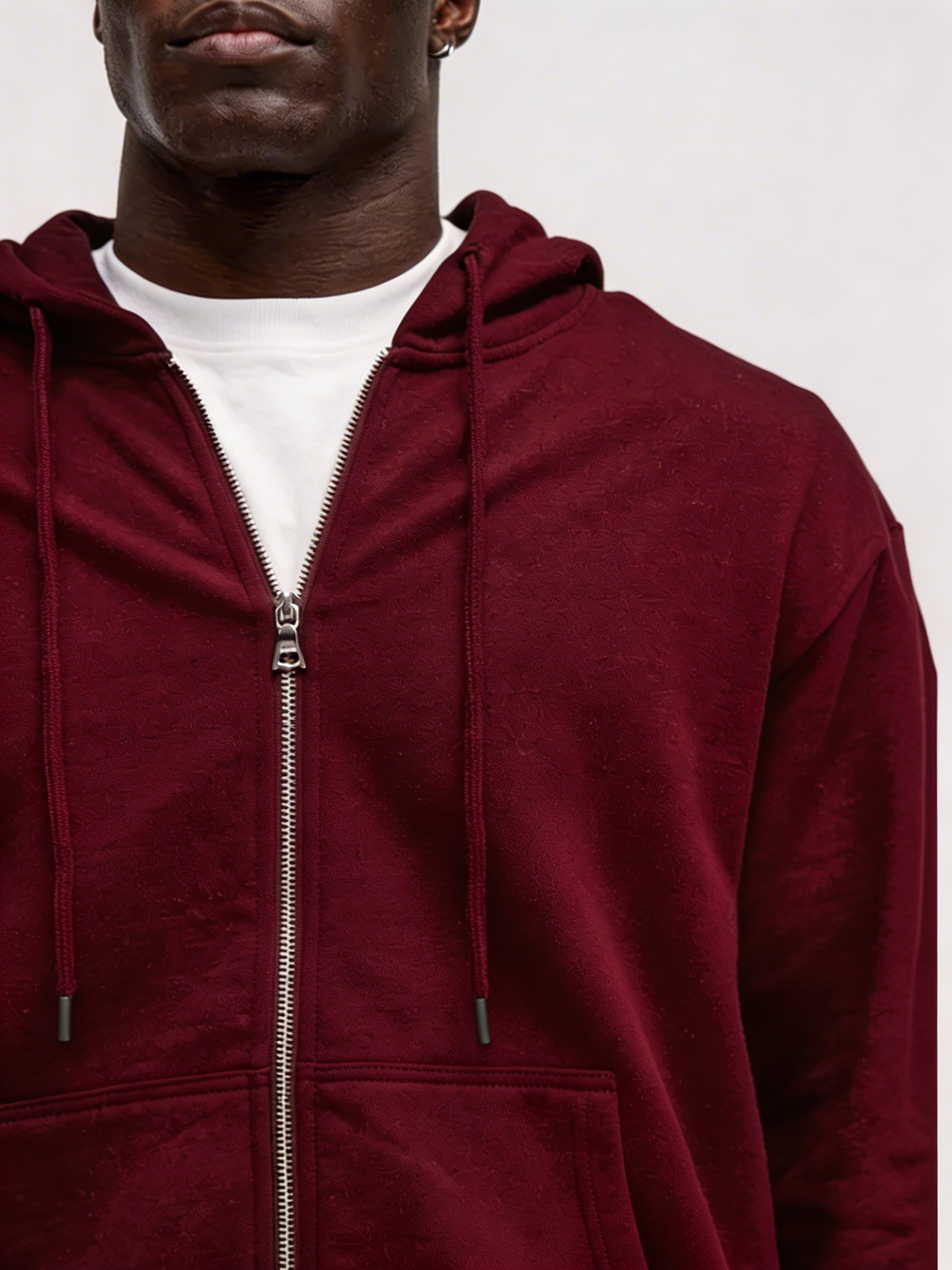Sudadera Tyson con Cremallera Zip-up - Roja